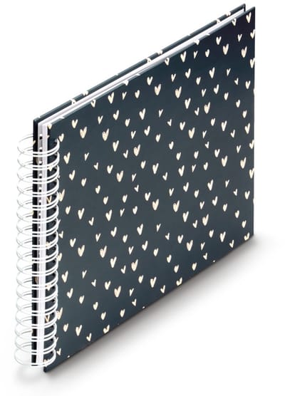 Spiraalalbum Lovely - 28x24 cm - 50 witte pagina's - blauw