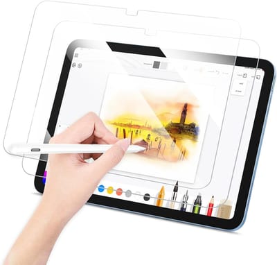 Set van 2 Beschermfolies voor iPad 10e Generatie 2022 - 9H Gehard Glas, Compatibel met Apple Pencil, Transparante Schermbeschermer voor Optimale Bescherming