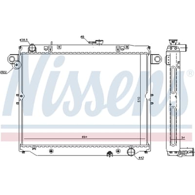 Radiator, motorkoeling NISSENS 64881