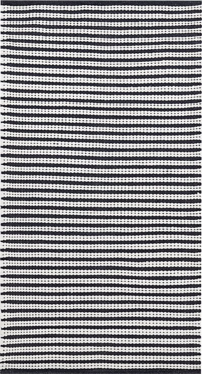 SOFULU - Modern vloerkleed - Marineblauw - 80 x 150 cm - Katoen