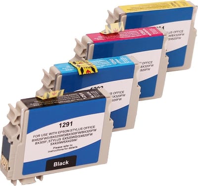 ABC huismerk Set 4x inkt cartridge geschikt voor Epson Stylus B42WD BX320FW BX525WD BX535WD BX625FWD BX630FW BX635FWD BX925FWD SX525WD SX535WD SX620FW