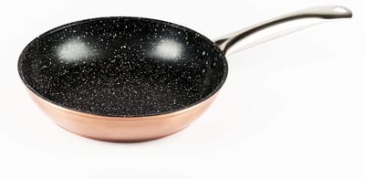 Gesmeed Aluminium Braadpan - Koekenpan - Dagelijks Koken - Whitford Xylan Antiaanbaklaag - 22 cm - Zwart