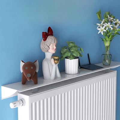Radiator Plank - Verwarming Plank - Warmte Verdeling - Zonder Boren Montage - 110 cm Lengte - Wit