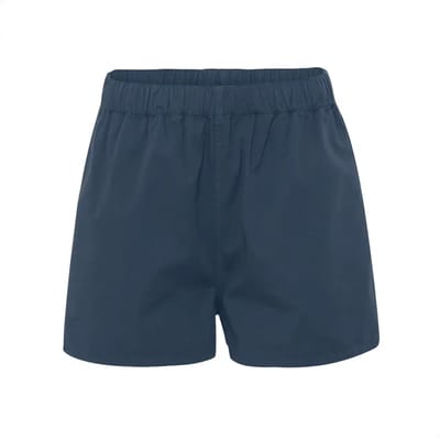 Damesbroek in keperstof Colorful Standard Organic petrol blue
