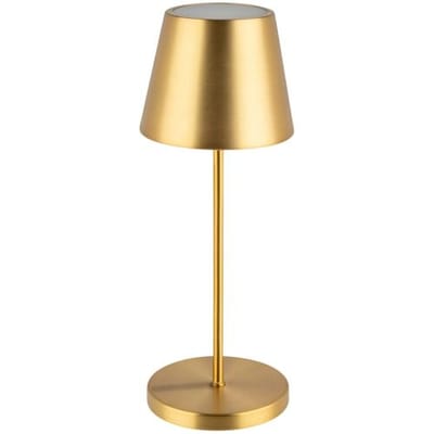 APS Tafellamp Merle Goud - draadloze USB-C ledlamp met dockstation en afstandsbediening - IP54