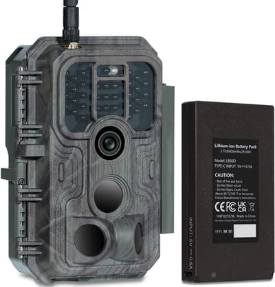 Wildcamera met Nachtzicht - Buitencamera voor Buiten - Waterdicht - Wifi - 4K