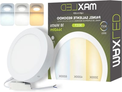 Ronde 18W LED Plafondlamp Ø225mm - 1440lm Badkamerlamp met 3CCT (3000K-6000K) - Niet Dimbaar en Energiezuinig