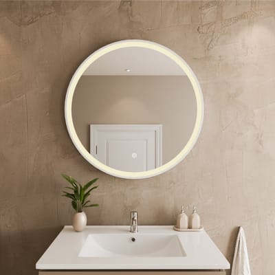 LOMAZOO Badkamerspiegel Met Verlichting - Met Verwarming - Spiegel Rond - 70 cm [Helsinki]