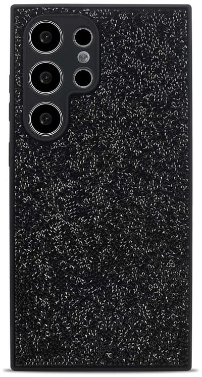Hoesje Geschikt voor Samsung Galaxy S26 Ultra - Zwart - Casemania Diamant Glitter Back Cover