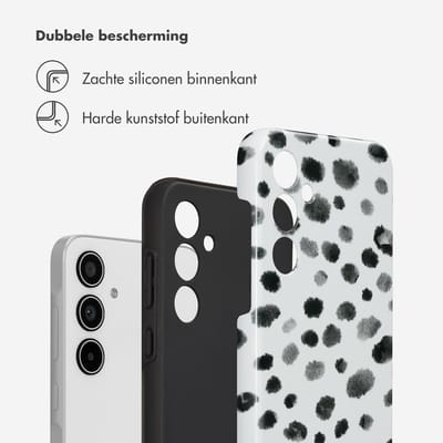 Selencia Hoesje - Geschikt voor Samsung Galaxy A35 - Backcover - Trendy Leopard