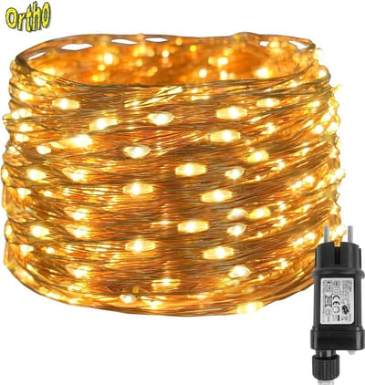 Ortho® - Verlichting - 100 Meter - Partylights - Feestverlichting - Sfeerverlichting - Kerstverlichting - Waterdicht - Binnen en Buiten - Warm Wit - 100M