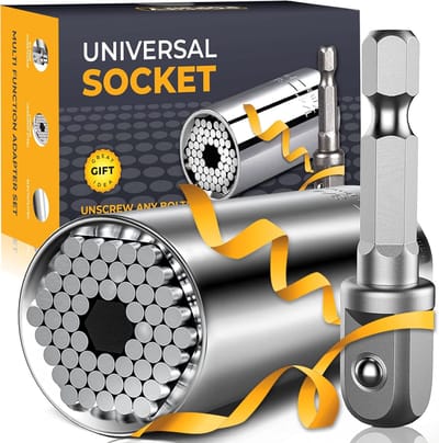 Universele Socket Set Gereedschapset - Uniek Cadeau voor Hem, Vaderdag & Kerst