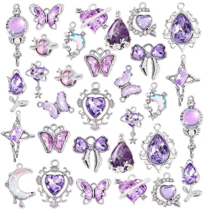 Dailygoods- Charms 32 Stuks - Gotische Bedels - Hangers voor Armbanden - Emaille en Legering - DIY Sieraden - Diverse Stijlen en Afmetingen