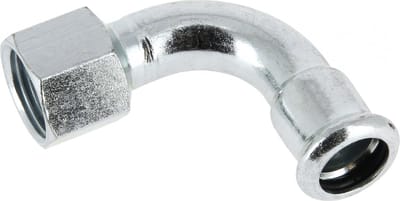 Bonfix PRESS Staalverzinkt bocht 90° met lange bi.dr. Rp1/2 bix28mm