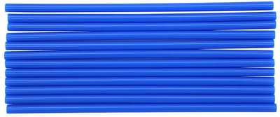 Set van 12 blauwe plastic rietjes 23 cm Fackelmann Bar Concept