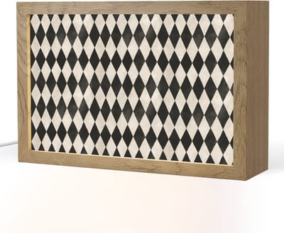 Tafellamp 30x20 cm - LED lamp - Klassiek - Patroon - Zwart - Decoratieve tafellampen - Dimbaar - Tafellampje slaapkamer - Woonkamer binnen