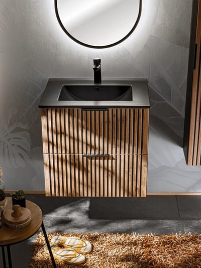 Sanifun badkamermeubel Wotan 600 inbouw Zwart