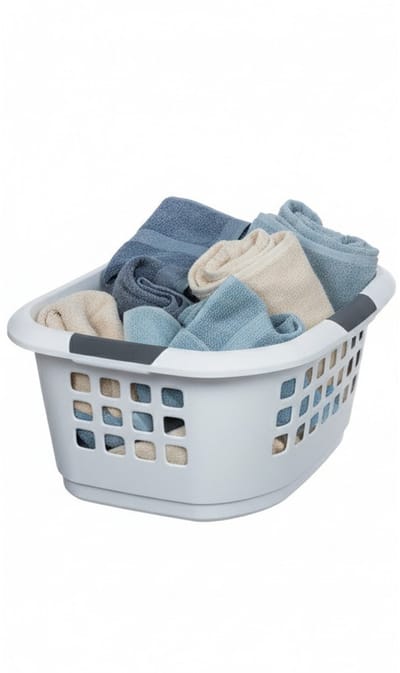Benson Wasmand extra groot - wit - kunststof - 51 liter - 67 x 47 x 27 cm - ruime wasmanden