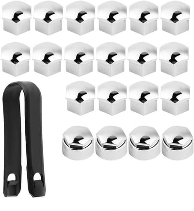 20 stuks 17mm Beschermende Dop voor Auto Wielen - Anti-diefstal, Nylon PA66, Universeel Geschikt voor de Meeste Auto's