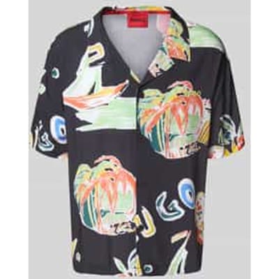 Relaxed fit vrijetijdsoverhemd met 1/2-mouwen
