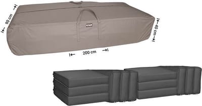 Raffles Covers Tuinkussenhoes / Kussentas - 200 x 90 H: 40 cm - RSB2009040 - Waterafstotend - Ademend - UV-bestendig - Opberghoes tuinkussens