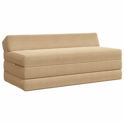 vidaXL - Vouwbare - Sofa - Bed - Groen - Grijs - 120 - x - 60 - x - 49 - cm - Stof