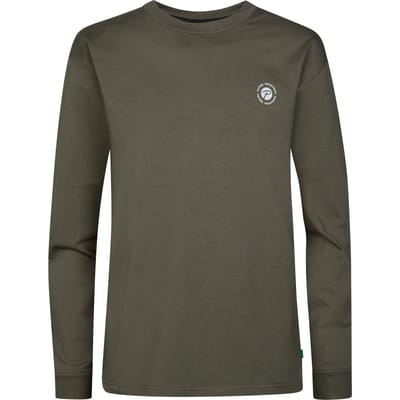Petrol Industries - Jongens Longsleeve T-shirt met print Milllake - Grijs - Maat 104