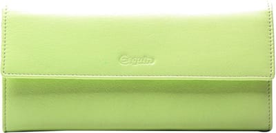 Esquire Leren Portemonnee Viktoria Ladies Long Wallet Lime Lichtgroen