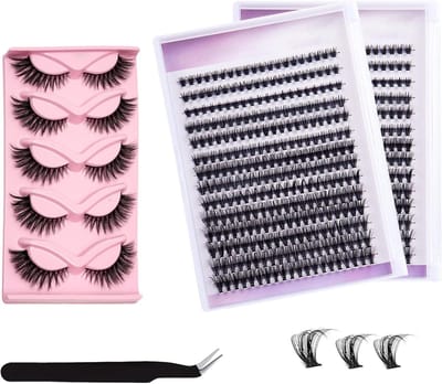 560 Stuks D Curl Wimperclusters, Individuele Nepwimpers voor Beginners, Set van 8mm tot 16mm