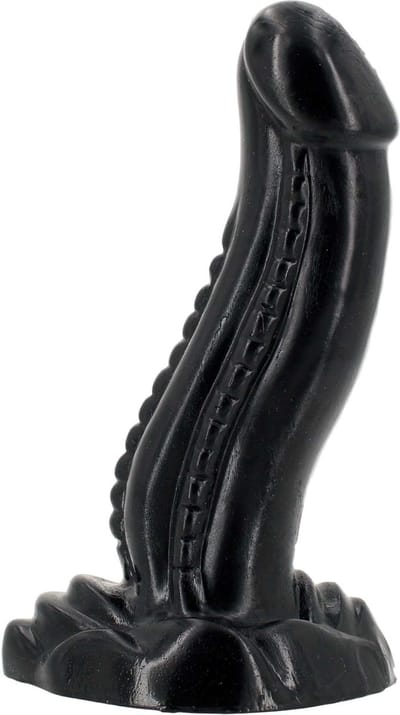 Gangbangster - Loch Ass - Dildo - 17 x 5 cm - PVC - Zwart
