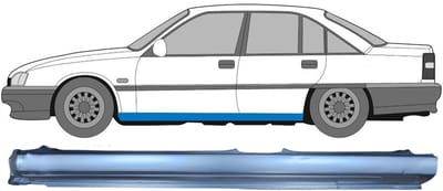 Volledige dorpel voor Opel Omega A 1986-1993 / Links