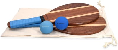Beach Tennis Set - Inclusief Houten Rackets en Ballen - Strandspel voor Buiten