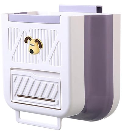 Opvouwbare Keuken Prullenbak 10L - Ophangbaar voor Kastdeur - Flexibele Vuilnisbak voor Keuken, Badkamer, Auto en Camping