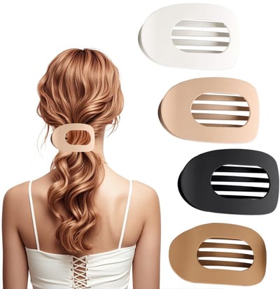 Dailygoods- Haarklemmen groot - Antislip Haarspelden - Voor Dames - Stijlvolle Haarclips - Ideaal voor Dik Haar - 10 x 6 cm, Robuust Design - Haarclip