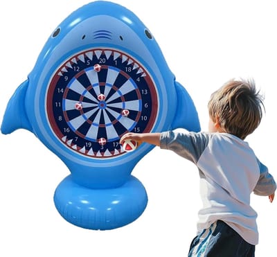 Opblaasbaar Dartbord - Trap Dartspel - Zomerse Buitenactiviteiten - Veelzijdig Water en Land Gebruik - 130 cm Diameter