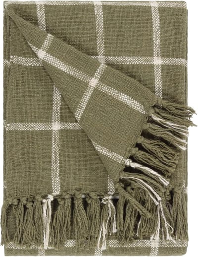 Geruite plaid met franjes voor een moderne uitstraling