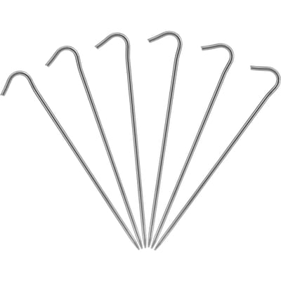 6 stuks 10 stuks Titanium Tentpennen Titanium Tentnagels Buiten Kamperen Tentpennen Buig Haak 6 gray