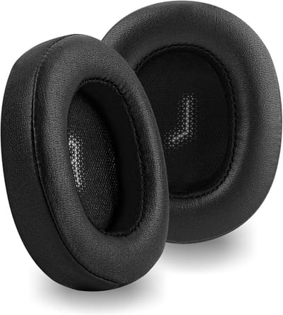 Vervangende Oorkussens voor JBL E55BT Hoofdtelefoon - Earpads van Kunstleer in Zwart voor Comfort en Geluidsisolatie
