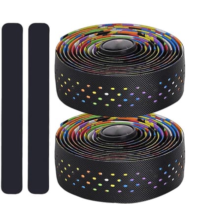 Stuurband Fiets - Antislip Bandage - Comfortabel Fietsen - Ademend Ontwerp - 21.5 cm - Kleurrijk