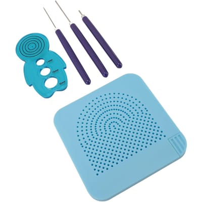 Quilling Kit Breibord Naalden Pen Krul Liniaal Kit voor Projecten Wenskaarten Decoraties blue