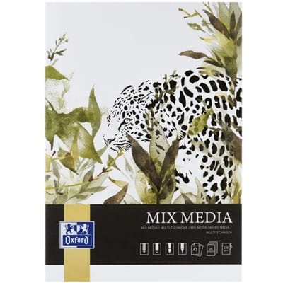 Tekenblok Oxford Mix Media A3 25 vel 225 gram