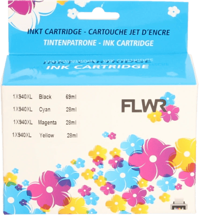 FLWR - Cartridges / HP 940XL Multi-Pack / zwart en kleur / Geschikt voor HP