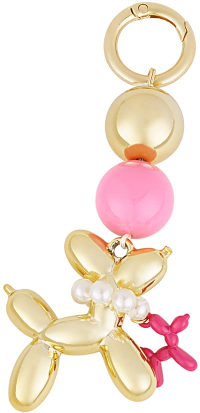 Bag charm Tashanger Telfoonhanger Balloon dog roze gouden hondje - Goudlief - Trendy - Cadeau voor dames - Cadeau voor kinderen - Moederdag - Valentijn - Verjaardag - Kerst - Sinterklaas - Zomer