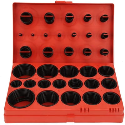 Dailygoods- Rubber O-Ringen 300 Stuks - Assortiment 32 Maten - Afdichting/Wasmachine Kit - Sanitair/Automotive - Goede Slijtvastheid - Hoogwaardig Rubber - Afdichtingen