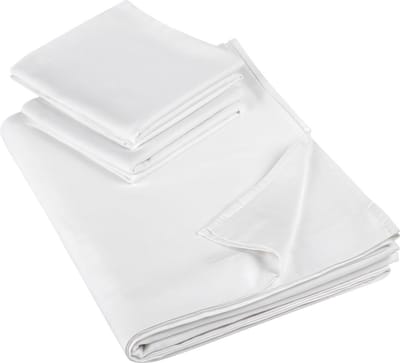 De Witte Lietaer Lakenset Olivia - Tweepersoons - 280 x 280 cm - Wit- Satijnkatoen