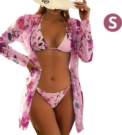 Nivard Bikini Dames - Meisjes Bikini - Badpak - Push Up - Vrouwen Badkleding - Zwemmen - Sexy Set - Top & Broekje - Roze - Maat S