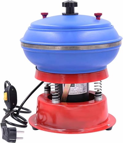 Polijstmachine - Trilpolijster - Metaal Bewerken - Nat En Droog - 3.5 Liter - Zwart