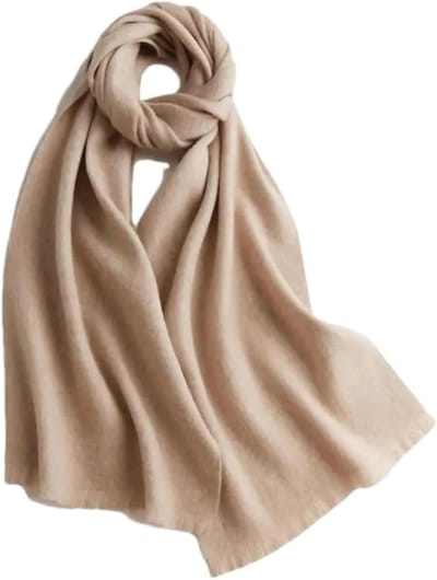 Gebreide Sjaal - Wollen Sjaal - Winterse Warmte - Zacht Comfortabel Materiaal - One Size - Cyaan Fleece