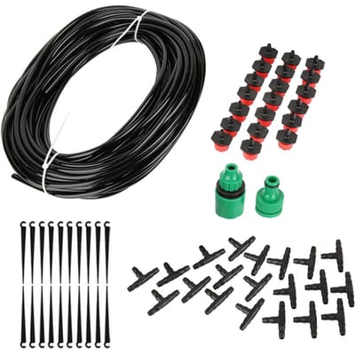 20M Micro Druppelirrigatiesysteem Automatische Timer Zelf Watergevend Planten Tuinslang Kit