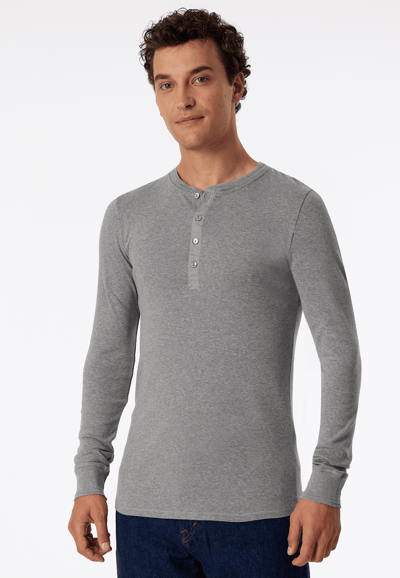 Shirt met lange mouwen, grijs gemêleerd - Revival Karl-Heinz 5